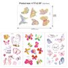 Konsait Kids Tattoos Butterfly Temporary Tattoos Sticker for Girls Children's Birthday Party Bag Filler Gift Idea Party Favors, 154 Pcs Kids Butterfly Flower Girls Tattoos