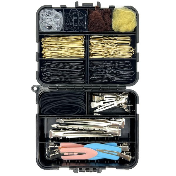 B1jounie YA Hair Accessories Kit, 160Pcs Hair Clips for Women Girls Dance Ballet Cheerleading Travel with Storage Box
