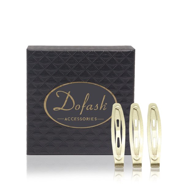 Dofash 20Pcs 4.5CM/1.77IN Mini Slim Snap Hair Clips Hair Barrettes Hair Accessories for Women Thin Hair (Blonde)