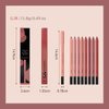 KISSIO Lip Liner,Creamy Lip Liner Pencil,Long Lasting Lip Liner with Sharpener,Matte Finish,Smooth and Soft,Non-Dry,Easy to Use,Cruelty free,0.02 oz,03 Whisper