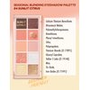 Peach C Seasonal Blending Eyeshadow Palette | Eye-Catching Eye Palette Makeup Hues for Everyday Use| Multi-Functional Eye Shadow Palette Makeup Shades| Lasting Makeup Eyeshadow SUNLIT CITRUS 3.03 oz