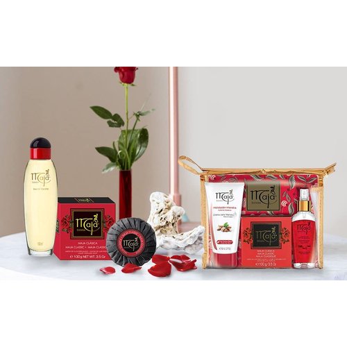 Maja Perfumed Talcum Powder, Keeps Your Skin Dry and Fresh, White, 5.3 Oz, Box