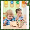 MORITECK Montessori Busy Board with LED Light, Screwdriver Tool Set Toddler Toys, Wooden Sensory Montessori Toys for 3+ Year Old Kids