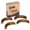 10L0L Golf Cart Brake Shoes Suitable for Yamaha G14-G22 1993-up, EZGO RXV/TXT 1997-up, Workhorse 1996-up, 4PCS
