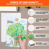 Decorably 8 Pack Blank Puzzles to Draw on, 5.5x8in Blank Puzzle Pieces to Write on, 28pcs Make Your Own Puzzle, DIY Puzzle Blank Jigsaw Puzzle, Make Your Own Puzzle Kit, Blank Jigsaw Puzzle to Draw on