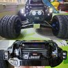 RC Light Bar RC Crawler Lights LED Headlight 4PCS RC Car Lights RC Crawler Accessories for Axial SCX10 Traxxas TRX4 TRX4M Arrma Senton Redcat GEN7 1/10 1/18 RC Car Roof Light Kit Zhongzhen