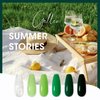 Gellen Gel Nail Polish Set, 6 Colors Green Gel Polish Set, Spring Summer Deep Forest Green Nail Polish Gel, Soak Off UV Gel Manicure DIY Home Salon Nail Art