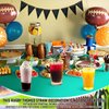 DTOFOOT 15Pcs Football Theme Straws, Football Party Favors Drinking Straws Decorations Supplies Reusable Straws for Football Birthday Party