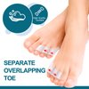 Povihome 10 Pack Pinky Toe Separator and Protectors, Triple Gel Toe Separators for Overlapping Toe, Curled Pinky Toes Separate and Protect