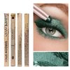 DekRion Eyeshadow Stick, Shimmer-Cream Eye Shadow Pencil, Eye Shadow Sticks Long-Lasting Waterproof, Glitter Eyeshadows Stick with Soft Brush for Eyeshadows Makeup(01Silvery-white)