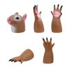 AQKILO Finger Puppet Set, Animals Puppet Show Theater Props, Novelty Toys Weird Stuff Gifts (Squirrel & Panda)