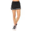 Auliné Collection Womens Sports Exercise Workout Fitness Gym Yoga Running Shorts Black LXL