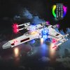 BRICKSHINING LED Lighting Compatible with Lego Luke Skywalker’s X-Wing Fighter 75301, Light Kit Compatible with Lego 75301, Giving Light to Model, NOT Included The Model Set(RC Model)