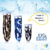 Nuanchu 3 Pieces Ice Bags for Injuries Reusable Ice Pack Hot Cold Water Bag 6 Inches, 9 Inches, 10 Inches Hot Cold Therapy and Pain Relief Pain Screw Top Bag for Sports Knee Head Leg(Camouflage Style)