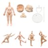 niannyyhouse DOD 13cm Doll Action Figures Body Suitable for 1/12 BJD Dolls Head Dress Up (Normal White-Standard Package B)
