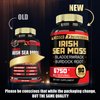 7in1 Irish Sea Moss Capsules 6750 Mg with Organic Bladderwrack & Burdock Root, Turmeric, Apple Cider Vinegar - Raw Seamos Pills for Hair, Skin, Thyroid Healths - 90 Caps for 3-Month Supply