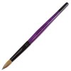 Pana Purple Coated Wooden Handle with Black Ferrule Pure Kolinsky Acrylic Nail Brush (Size 14)