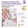 SAVILAND Acrylic Nail Kit: Clear Pink White Acrylic Powder Kit and EMA Acrylic Liquid for Acrylic Nails Extension with 2pcs Essential Oil Acrylic Nail Brush for Beginner Home Salon DIY