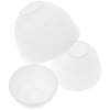 3Pcs mask bowl facial care bowl lip balm making kit DIY bowl serve bowls silicone prep bowls mixing bowl cream applicator beauty salon bowl lips dipping sauce bowl white