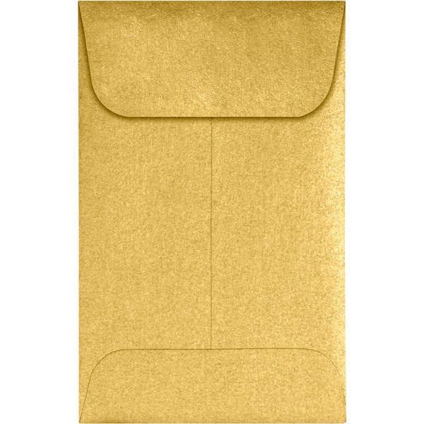 LUXPaper #1 Coin Envelopes | 2 1/4" x 3 1/2" | Gold Metallic | 80lb. Text | 50 Qty