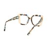 VOOGLAM Champagne Oversize Square Eyewear Frame Women's Non-Prescription Glasses with HD Clear Lenses in Acetate Frame