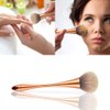 SILPECWEE 2 Pcs Nail Brushes Remove Dust Powder For Acrylic Nails Makeup Brushes Manicure Brush Clean Up Tools Nail Art Brush Set