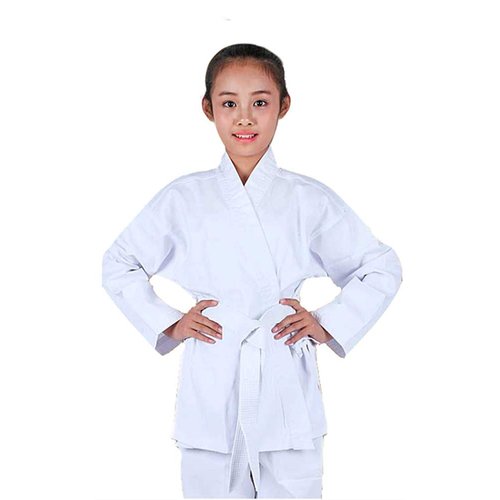NAMAZU Karate Uniform for Kids and Adult, Lightweight Karate Gi Student Uniform with Belt for Martial Arts Training - White