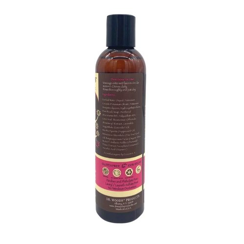 Dr. Woods Shea Vision Black Soap Liquid Facial Cleanser with Organic Shea Butter, 8 Ounce