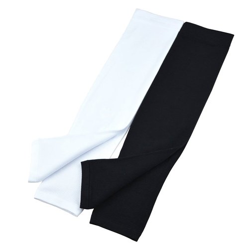 Finrray UV Protection Cooling Arm Sleeves Sun Sleeves Arm Cover for Women &Girls&Adult&Youth&Men Cycling, Running,Golf,Outdoor Tattoos Arm Warmer -Black,White,Beige