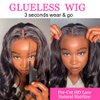 Glueless Wigs Human Hair Pre Plucked Wear and Go Glueless Wig for Beginners Body Wave Lace Front Wigs for Black Women Upgraded No Glue Ready To Wear 4x4 Lace Pre Cut Wig 16 Inch
