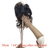 14inch Body Wave Human Hair Bangs Wavy Human Hair Toppers Clip In Hair Fringe Hairpieces Natural Brazilian Remy Hair Extensions (Brown)
