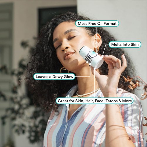 WYOS All Over Oil Stick, Face Body Oil Dew Hydration Shine Glow, Moisturizing Formula, Travel Friendly, Leak Free No Mess, Highlighter Balm, Hair Stick, Vegan, Sulfate Free, Paraben Free