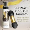 Dual-Ended Self Tanner Blending Brush and Natural Sponge for Streak-Free Tanning, Multi-Use Tanning Brush, Works like a Foundation Brush - X-Tan Sunless