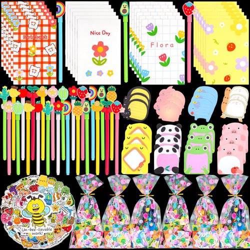 Mepmela Stationery Party Favors, 24pack Stationery Party Supplies for Kids, Birthday Goodie Bag Stuffers Valentines Classroom Gifts for Kids Bulk Valentine Class Gifts for Students