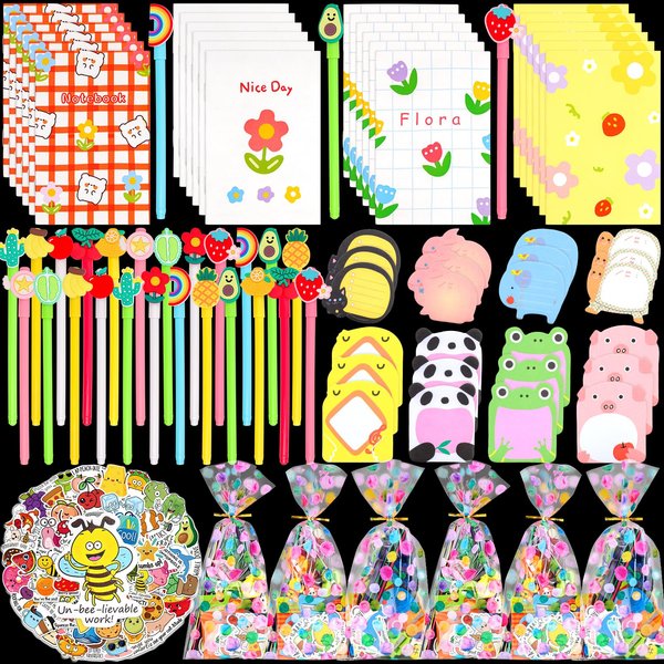 Mepmela Stationery Party Favors, 24pack Stationery Party Supplies for Kids, Birthday Goodie Bag Stuffers Valentines Classroom Gifts for Kids Bulk Valentine Class Gifts for Students
