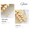 Gorais Gold Leaf Wedding Hair Comb Leaves Bridal Hair Piece Bride Hair Accessories for Women and Girls