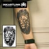 INKARTLINK Temporary Tattoos, Semi Permanent Tattoos, Adult Art Designs, Waterproof Temporary Tattoos, Party Favors, Tattoo Stickers Realistic, No Adhesive, Lasts 1-2 Weeks (Lion king)