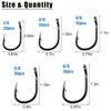 Fishing Live Bait Hooks 2X Strong Stainless Steel Fishing Hooks Saltwater Super Sharp Bait Fish Hooks Freshwater Circle Hooks