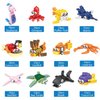 Ocean Party Favors for Kids Goodie Bags,12PCS Sea Animal Mini Building Blocks, Building Sets Stem Toys, Assorted Building Blocks Sets for Birthday Party Gift,Goodie Bags, Prize,Cake Topper