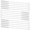 GFDesign Drinking Straw Cleaning Brushes Set Pipe Tube Cleaner Nylon Bristles Stainless Steel Handle - 8" x 3/8" (10mm) - Set of 15