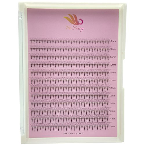 Pro Fairy Premade Fans Lashes 3D 4D 5D 6D Voleme Lash Extensions Pre Made Fans Eyelash Extension Mixed 8-15mm Thickness 0.07 Curl C/D (6D 0.07 D Mix)