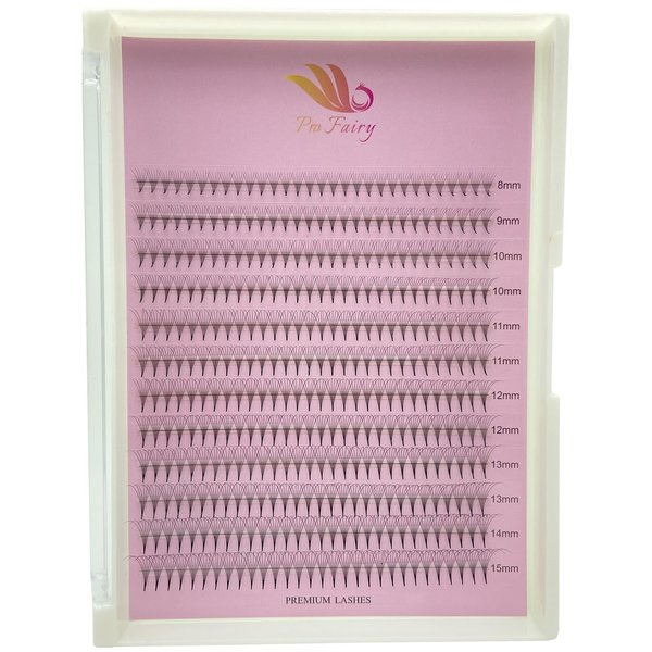 Pro Fairy Premade Fans Lashes 3D 4D 5D 6D Voleme Lash Extensions Pre Made Fans Eyelash Extension Mixed 8-15mm Thickness 0.07 Curl C/D (6D 0.07 D Mix)