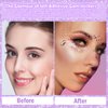 Yosca 4 Pcs Self Adhesive Face Gems, Rhinestone Stickers for Face Eye Nail Hair Body Makeup, Face Gems, Nail Rhinestones, Pearl Stickers for Halloween Christmas Diwali Concert Crafts Rave Accessories