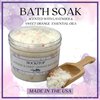 Rock the Top USA Made | 6 Lavender Self Care Gifts for Women, Bath Bombs (Truffles), Plant Based Dry Brush Body Brush Loofah, Epsom Salt Bath Soak, Handmade Soap, Herbal Bath Tea, Self Care Gift Box.