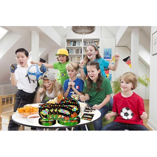 40Pcs Sports Theme Party Supplies Sports Party Plates Napkins Tableware set Baseball Football Soccer Basketball Rugby for Boy Birthday Party Decoration Favors 10 Guests (Sports Theme)