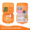 Taladad Travel Card Case for Mini Yoto Player, Card Holder,Card Binder Holder, Soft Portable Folder with 80 Pockets Player for Mini Audiobook Cards,Kids Audio Cards(orange)