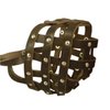 Real Leather Dog Basket Muzzle #114 Brown (Circumference 17.3", Snout Length 4.3") Mastiff, Great Dane