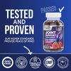 Joint Support Supplement - Extra Strength Glucosamine Joint Support Gummy - Joint Health Support & Flexibility for Back, Knees, & Hands - Vitamin E for Immune Support for Women & Men - 120 Gummies