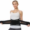 NeoTech Care Adjustable Double Pull Lumbar Brace/Lower Back Belt, Black, Size XXXL