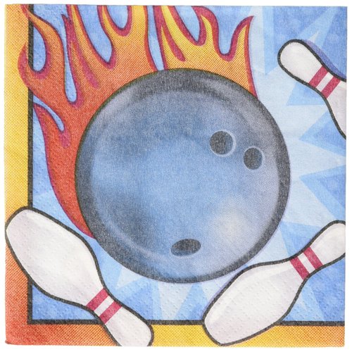 Bowling Party Beverage Napkins | Paper | 16 Pcs